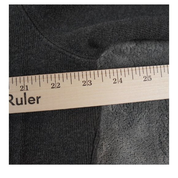 VTG Polo Ralph Lauren Sweater Men's Large Dark Gray Mock Neck Quarter Preppy - Picture 6 of 10